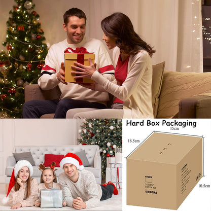 Qtips Storage Organizer - 2 Grids Separate Cotton Swabs Dispenser Qtips Holder Bathroom Canisters with Hinged Lids for Cotton Balls, Pads, Pink