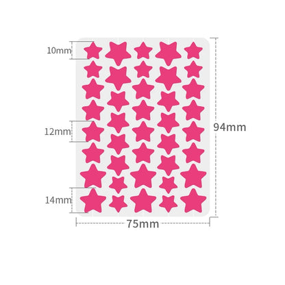 Pimple Patches for Face, Hydrocolloid Acne Patches, Cute Star Zit Covers, Colorful Superstar Patches Spot Stickers, 357 Count | 4 Sizes (8Mm/9Mm/11Mm/14Mm)